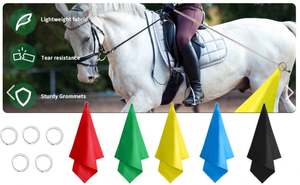 Bandera de Entrenamiento para Caballos con Mástil Telescópico de Acero Inoxidable y Logotipo Impreso Personalizado, 100% Poliéster, Color Completo, Elegante - Product Image 3