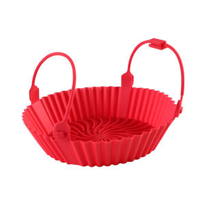 Cesta de silicona al por mayor para freidora de aire, almohadilla multifuncional resistente al calor, revestimiento plegable reciclable - Product Image 6