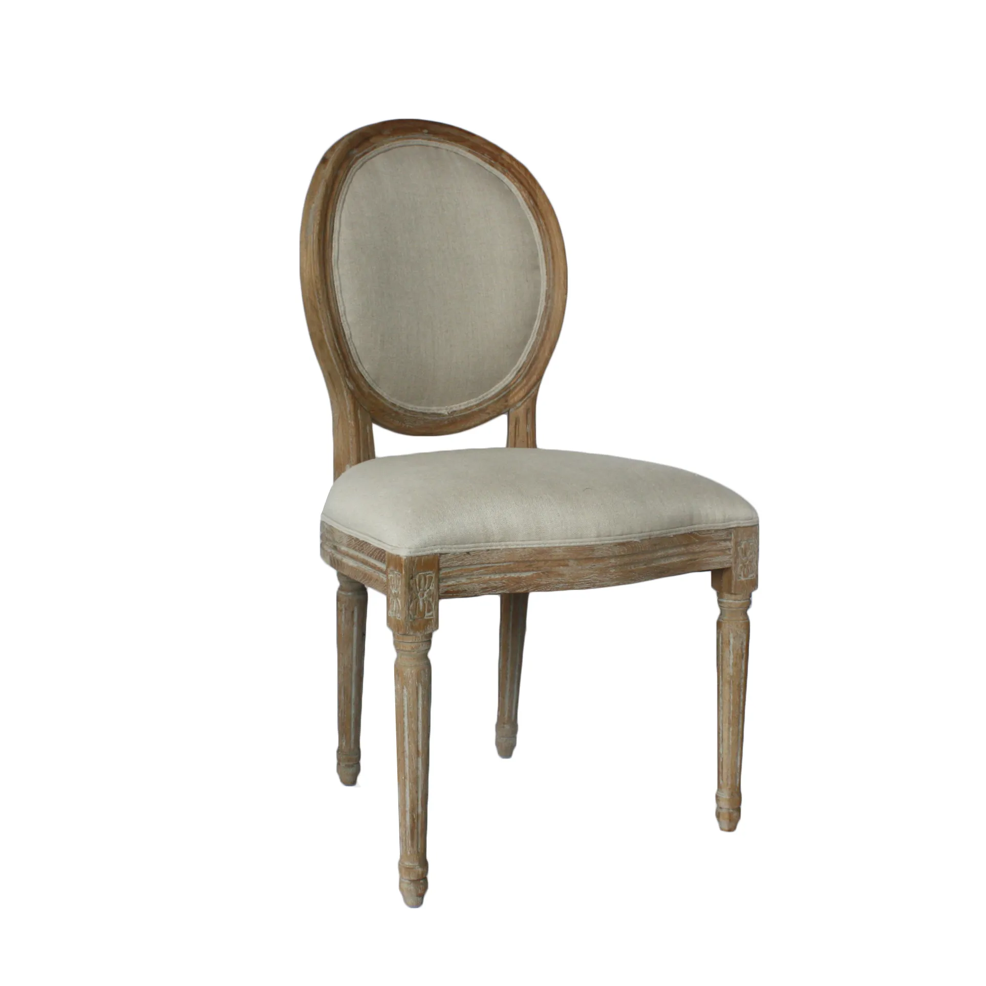 Venta directa de fábrica, venta al por mayor, precio barato, silla de boda para eventos de madera maciza de estilo francés antiguo con embalaje abatible en stock