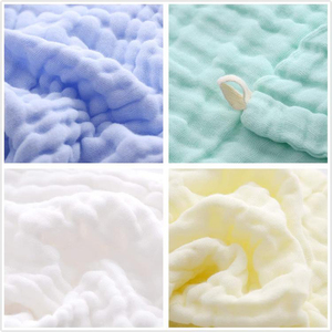Vente en gros 100% coton ultra doux 12x12 pouces <span class=keywords><strong>ensemble</strong></span> de serviettes et débarbouillettes en mousseline pour bébé serviette de bain pour bébé - Product Image 3