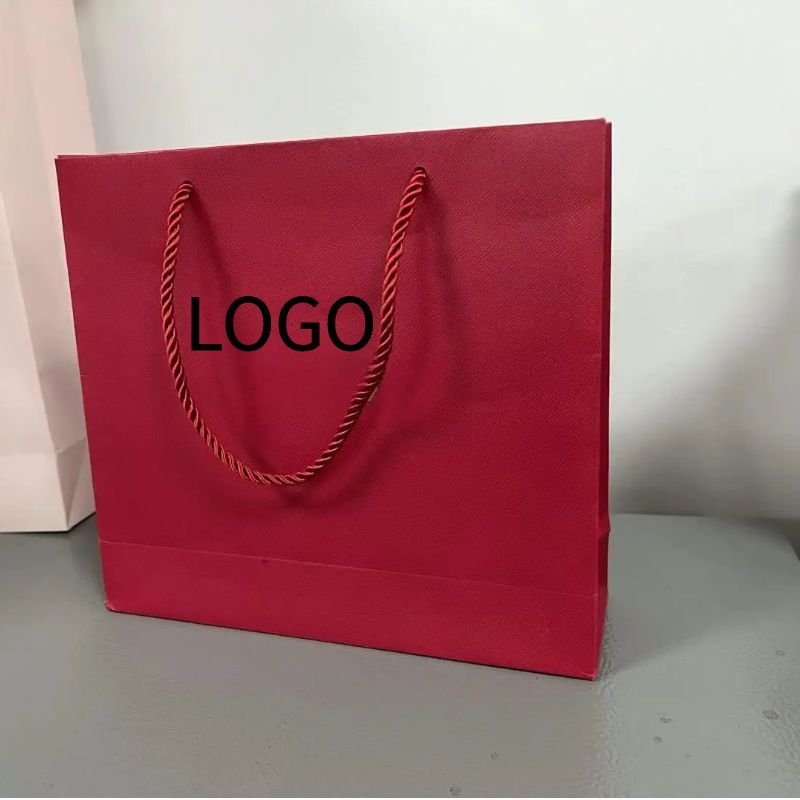 New Arrival Kraft Paper Bags Brown and White Printed Craft Gift Packaging Elegant Shopping Bag