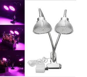 Lampe LED de croissance végétale à spectre complet <span class=keywords><strong>en</strong></span> aluminium à tête unique, transfrontalière, avec 78 perles, col de cygne flexible, clip, indice de protection IP44, <span class=keywords><strong>800</strong></span> <span class=keywords><strong>lumens</strong></span> - Product Image 2