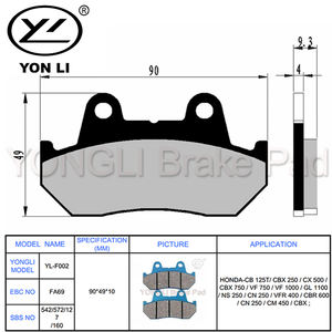 Ligne d'usine personnalisée pour plaquettes de frein de moto <span class=keywords><strong>Prix</strong></span> de gros Nouvelle condition - Product Image 4