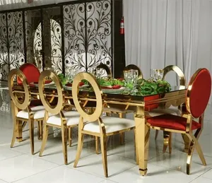 금속 중공 등받이가있는 고급 현대 식당 의자 호텔 결혼식 연회 다이닝 사용을위한 덮개를 씌운 스테인레스 스틸