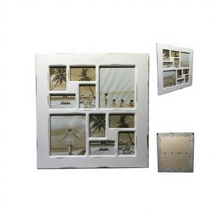 Cadre <span class=keywords><strong>photo</strong></span> mural décoratif à 5 ouvertures avec puzzle et <span class=keywords><strong>tableau</strong></span> de lettres, design Cross Unity - Product Image 6