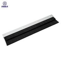Cepillo de Nylon PA66 Retardante de Llama UL94-V0 Personalizado para Seguridad en Elevadores y Escaleras, Sellado de Puertas Contra Incendios, Cepillo Industrial