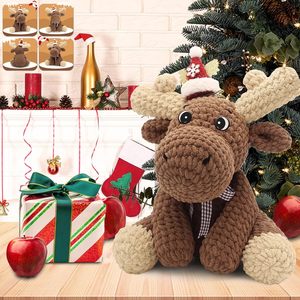 Kit de Ganchillo Pafu <span class=keywords><strong>para</strong></span> Principiantes, Lindos Herramientas de Hilo, Kit de Manualidades de Peluche de Animales Hechos a Mano, Logotipo Personalizado, Muñeco de Alce DIY, Tela Textil - Product Image 5