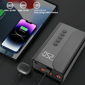Автомобильный аккумулятор бустер <span class=keywords><strong>Power</strong></span> Bank зарядное устройство литиевая аккумуляторная батарея 16000 мАч портативный автомобильный шинный воздушный насос пусковое устройство - Product Image 6