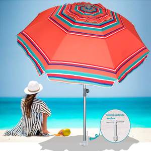 Vente en gros bon marché Grand <span class=keywords><strong>parasol</strong></span> de plage solide pour l'extérieur avec protection UV - Product Image 5