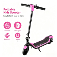 Scooter Eléctrico para Niños a Precio de Fábrica, Altura Ajustable, Plegable, con Plataforma LED y Altavoz Bluetooth, Venta al Por Mayor