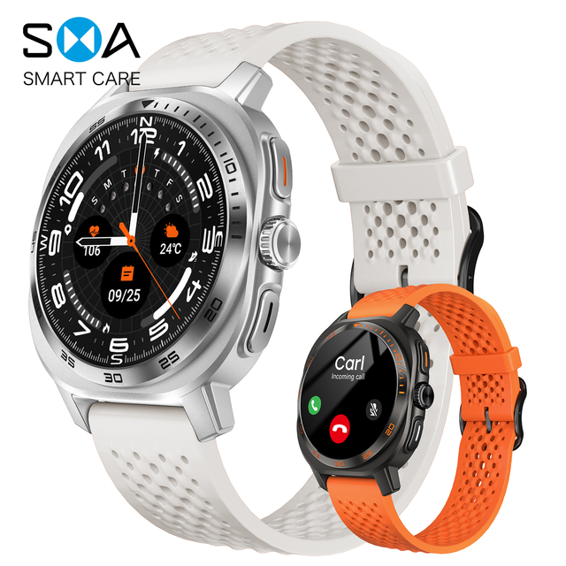2026 Business Smart Watch with Wireless Charging - 3ATM Blood Oxygen Monitoring Slim Metal Case Fashion Dial Options