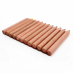 Boîte en papier d'artisanat emballée de <span class=keywords><strong>crayons</strong></span> de couleur boisés naturels 3 en 1 ensemble de <span class=keywords><strong>crayons</strong></span> aquarelle jumbo personnalisés avec taille-crayon et pinceau gratuits pour enfant - Product Image 4
