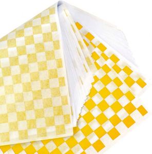 Greaseproof Food Grade Checkered Print Wax Coated Burger <b>Wrapping</b> <b>Paper</b> Double-Sided 100% Virgin Wood Pulp Custom Sizes Cookware - Product Image 1