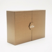Boîte cadeau rigide en carton personnalisée OEM, écologique, en matériaux recyclés, à double porte avec fermeture magnétique, éponge, directement de l'usine