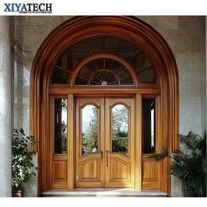 XIYATECH تصميم فلل على الطراز الفاخر باب علوي مقوس خشبي داخلي مع أحدث باب خشبي رائج البيع - Product Image 2