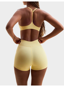 Vente chaude croix taille haute femmes en plein air cyclisme vêtements de sport Shorts serrés Yoga Gym Fitness Shorts d'entraînement - Product Image 5