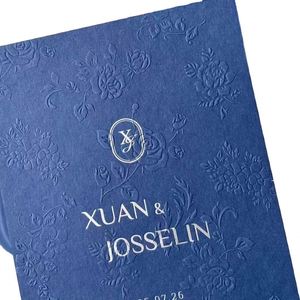 Invitaciones de Boda con Corte Personalizado, Papel Artístico con Relieve, Juego de Tarjetas de Felicitación, Venta al Por Mayor, Envío Rápido - Product Image 6