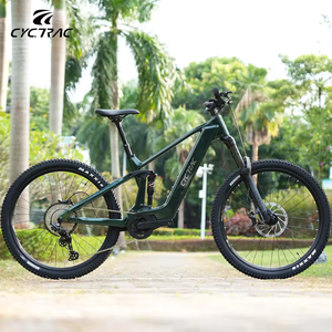 Vélo de montagne <span class=keywords><strong>électrique</strong></span> CYCTRAC EM19 E-MTB, vélo de ville, vélo <span class=keywords><strong>électrique</strong></span>, fibre de carbone, suspension intégrale, moteur central 250W, 48V, <span class=keywords><strong>12</strong></span> <span class=keywords><strong>vitesses</strong></span> cachées - Product Image 4