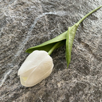 Bunga Tulip PU Plastik Lunak Tunggal untuk Dekorasi Rumah & Pernikahan Hotel Fitur Bunga Buatan