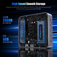Peladn Fabricante Intel Twin Lake N150 DDR4 16GB SSD 1TB Gaming Mini PC N150 CPU Wifi 5,0 BT4.2 Mini PC de escritorio para Windows 11
