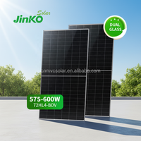 Panneaux solaires monocristallins de type N Jinko, type N 550W 580W 585W 580 Watts 555W 630W Tiger Neo N-Type Hjt bifaciaux