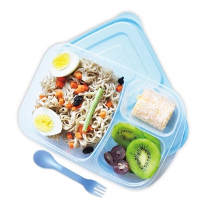 Yongli Eco-Vriendelijke Kid 'S Plastic Maaltijd Prep Bento Lunchbox Set School Vaatwasser Veilige Voedselopslag <span class=keywords><strong>Container</strong></span> Op Maat - Product Image 5