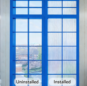 Película Decorativa <span class=keywords><strong>de</strong></span> Privacidad Esmerilada <span class=keywords><strong>de</strong></span> PET Antiarañazos <span class=keywords><strong>para</strong></span> Ventanas <span class=keywords><strong>de</strong></span> Vidrio Autoadhesivas <span class=keywords><strong>de</strong></span> Oficinas, Edificios, Casas y Baños - Product Image 6