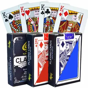 Jeu de cartes et de poker, 100% en PVC, de haute qualité, imperméables, en jack, noir, imprimées personnalisées, nouvelle collection