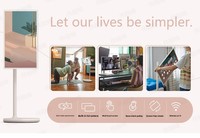 Écran intelligent portable OEM ODM de 32 pouces, rotatif à 360 degrés, tactile, avec batterie intégrée pour le divertissement à domicile
