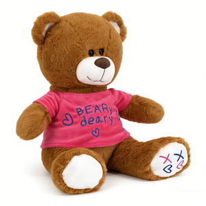 Customized Brown teddy <b>bear</b> plush toy, Large teddy <b>bear</b> stuffed animal, Soft huggable teddy <b>bear</b>, <b>Cute</b> sitting teddy <b>bear</b> plush - Product Image 1