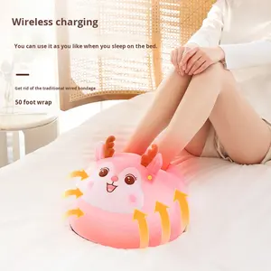 Calentador de Pies Recargable con Masajeador y Calefacción por Convección, Masajeador de Invierno, Lindo Ciervo Rosa - Product Image 2