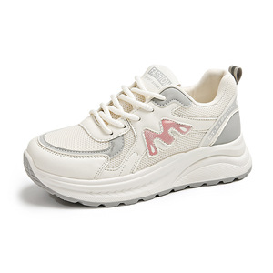 Baskets plateforme sportives coréennes tendance pour femmes, respirantes, antidérapantes, avec amorti et semelles résistantes, pour la vie urbaine printemps-été - Product Image 1