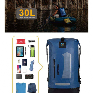Large Capacity Dry <b>Bag</b> <b>Waterproof</b> Floating Backpack Heavy Duty PVC Lining Hiking <b>Swimming</b> Gym Rafting Camping Stream Use - Product Image 4
