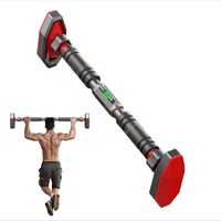 Barra Horizontal Deslizante de Acero para Gimnasio en Casa, Dispositivo de Dominadas, Sin Perforaciones en la Puerta, Palanca Única, Altura Ajustable