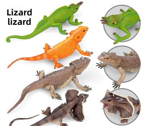 Modelo de Lagarto Realista para Niños, Aprendizaje Cognitivo, Simulación de Anfibios, Camaleón, Dragón de Komodo, Lagarto Rebordeado, Figura de Animal de PVC - Product Image 1