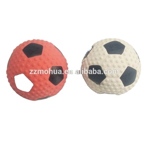 Pallone da Calcio Animato Ecologico in Gomma Latex, Palla per Animali Domestici, Giocattolo Squeaky da Masticare per Cani - Product Image 3