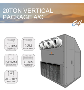 Enfriador de Aire, Unidad de Manejo de Aire, 100kw, Serpentín de Agua Fría, 20 Toneladas, HRV, Aire Acondicionado Industrial Central - Product Image 5
