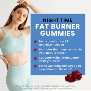 Gomitas quemagrasas nocturnas de marca privada |   Suplemento para Dormir y Adelgazar a Base de Pectina |   Muestra Gratuita de Suplemento del Fabricante OEM ODM - Product Image 2
