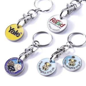 พวงกุญแจเหรียญรถเข็นช็อปปิ้ง พวงกุญแจโทเค็น ซูเปอร์มาร์เก็ต โรงงานผลิต พวงกุญแจเหรียญรถเข็นโลหะแบบกำหนดเอง - Product Image 2