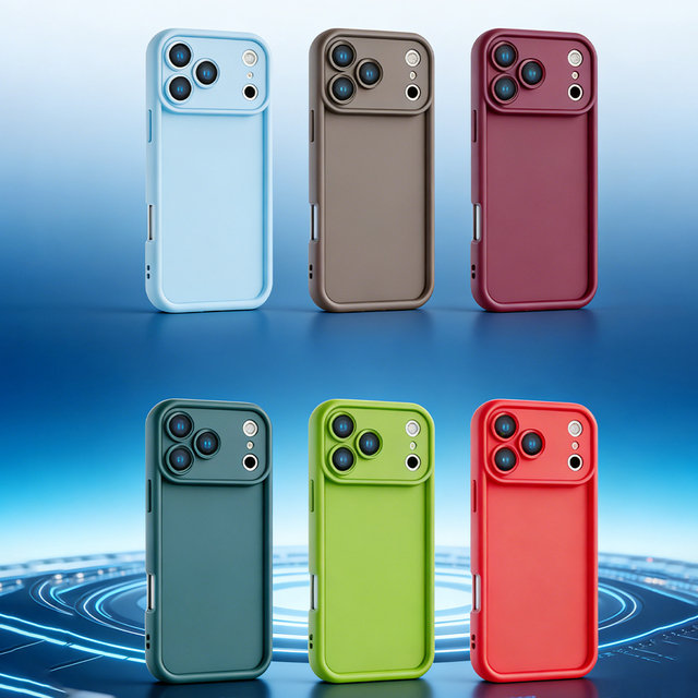 2026 Newest Sports Camera Protection Shockproof Matte Color TPU Phone Case for 17/16/15/14/13/13 Plus Pro Max