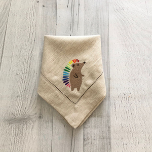 Serviettes en lin brodées douces et absorbantes, imprimées sur mesure, jetables, faites à la main, style américain, 60x60cm, pour mariages, fêtes, dîners - Product Image 2