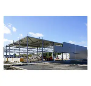 Edificio de almacén de diseño de taller prefabricado de acero industrial de almacenamiento automático