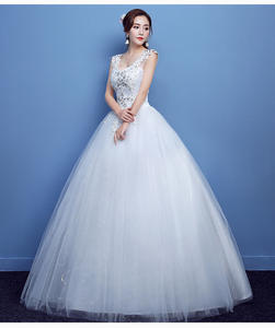 Nouveau style rouge épaules diamant dentelle robe de mariée mariée robes mariées grande taille robe de mariée blanche robe de mariée - Product Image 5