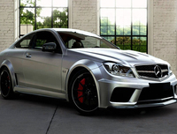 Pare-chocs de voiture en fibre de carbone, lèvre avant pour W204 Classe C C63 Black Series 2012-2014