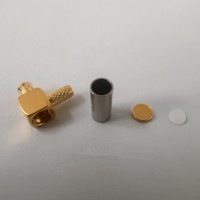 Connecteur SMP-KW1.5 d'alimentation du fabricant RG316 RG174 Câble femelle à tête coudée DC0-6G connecteur SMP
