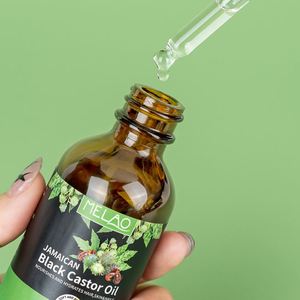 パラベンフリーの純粋な低温圧搾製法で刺激を与え、成長を促すまつげ、眉毛、髪、肌用保湿剤、天然黒ひまし油 - Product Image 6