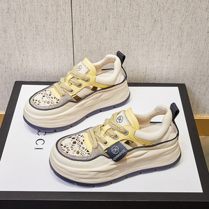 Chaussures de sport respirantes pour l'été 2023 - Chaussures décontractées pour femmes - Nouveau design de chaussures pour femmes - Chaussures de sport en cuir pour femmes - Product Image 2