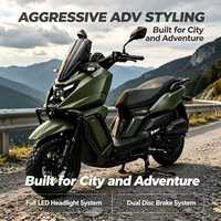 Scooter électrique 72V pour adultes, haute vitesse 70 km/h, motos avec batterie au lithium, scooter sans balais, cadre en acier