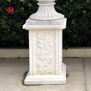 Base décorative de piédestal de pilier de marbre de <span class=keywords><strong>colonne</strong></span> de marbre de style européen <span class=keywords><strong>pour</strong></span> la sculpture de <span class=keywords><strong>statue</strong></span> - Product Image 3