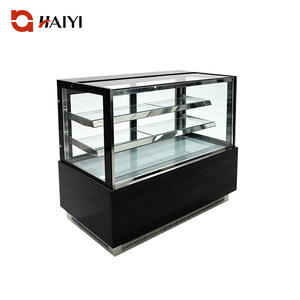 Vitrina Refrigerada Comercial para Pasteles con Borde de Vidrio, Exhibidor de Pasteles para Pastelerías - Product Image 1